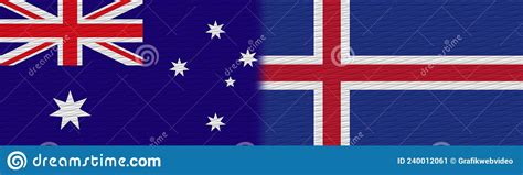 Indicador De Textura De Tela Iseland Y Australia Ndash 3d Stock De