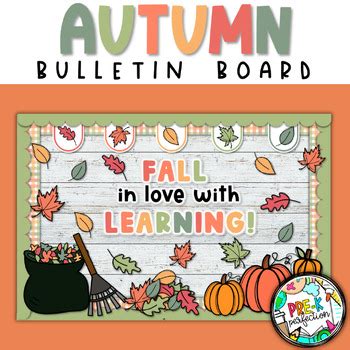 Fall Leaves Bulletin Board | Pumpkin Decor | Autumn bulletin board