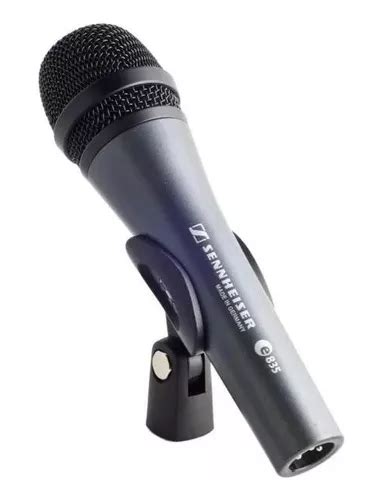 Micrófono vocal cardioide dinámico Sennheiser E 835 color gris oscuro