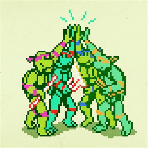 Teenage Mutant Ninja Turtles Pixel Art