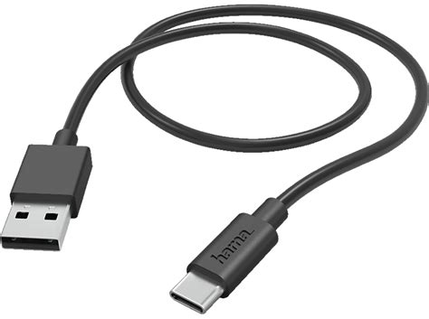 Hama Usb A Auf Usb C Ladekabel 1 M Schwarz Ladekabel Universal Universal Schwarz