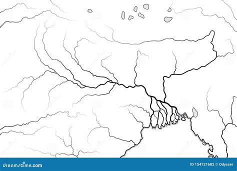 World Map of the GANGES RIVER Valley & Delta: India, Nepal, Bengal ...