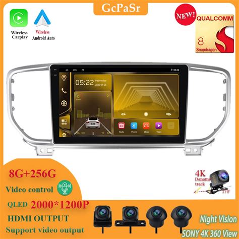 Carplay Auto 9 Android 12 Car Stereo Radio Multimedia Player For Kia