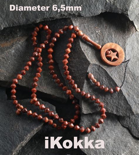 Tasbih Kalung Kokka Wajik Bulan Bintang 99 Butir Ukuran Diameter 7mm