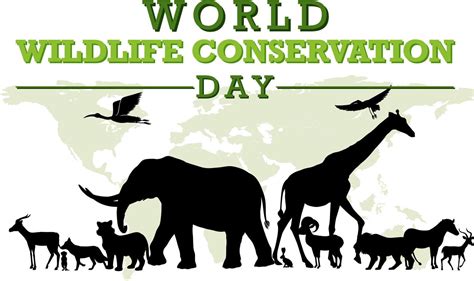 World Wildlife Conservation Day Poster Template 12822557 Vector Art at ...