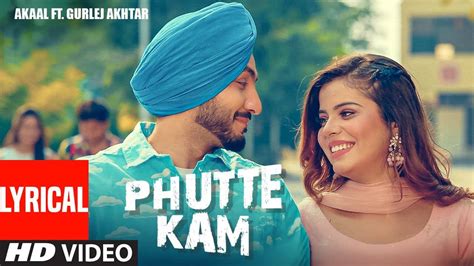 Watch Latest Punjabi Official Lyrical Video Song Phutte Kam Sung By