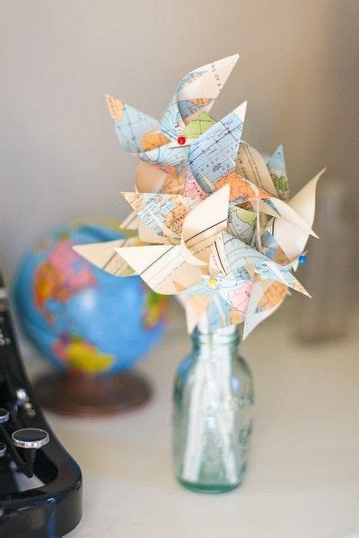 Juneberry Lane Tutorial Tuesday Diy Paper Pinwheels Map Crafts