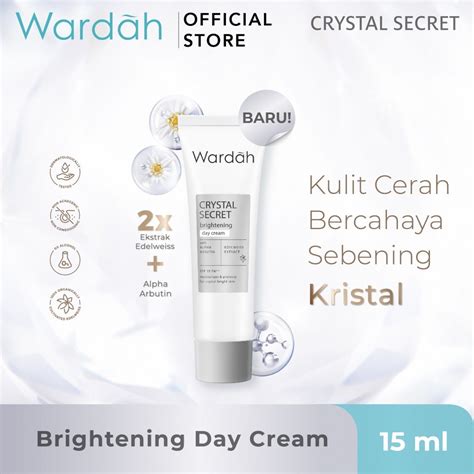 Jual Wardah Crystal Secret Brightening Day Cream Ml Krim Siang