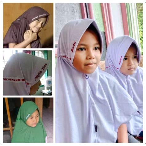jual kerudung anak tk sd gratis tulis nama shopee indonesia