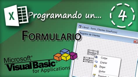 Programando Un Formulario Vba Excel Youtube