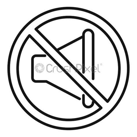 No Sound Noise Icon Simple Style Stock Vector 4626603 Crushpixel