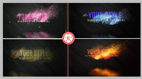 Particles Intro Reveal Text Animation Video In Kinemaster How To