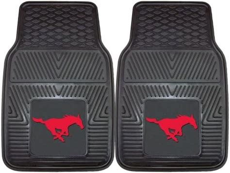 Fanmats Smu Mustangs Piece Heavy Duty Vinyl Car Mat Set Front