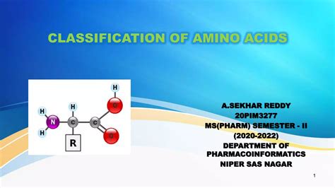 Classification Of Amino Acids Ppt