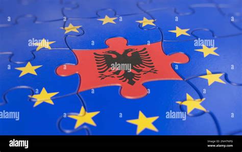 Eu Membership For Albania Stock Photo Alamy