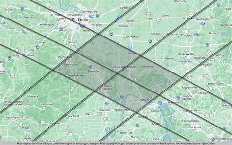 National Eclipse Eclipse Maps August 21 2017 And April 8 2024 Total Solar Eclipses