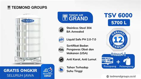 Daftar Harga Tandon Air Liter Lengkap Januari Produsen