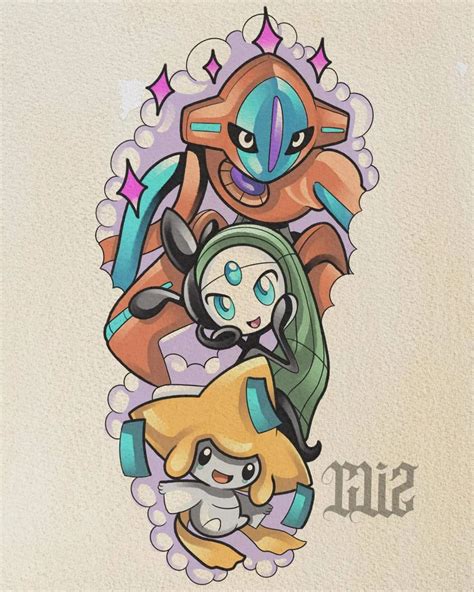 Josh Lake On Instagram Deoxys Meloetta And Jirachi Designed For A