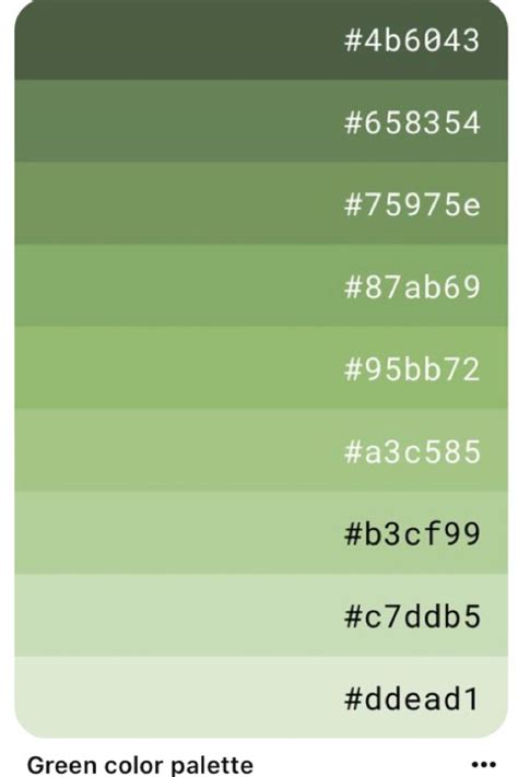 Green Color Palette Inspiration