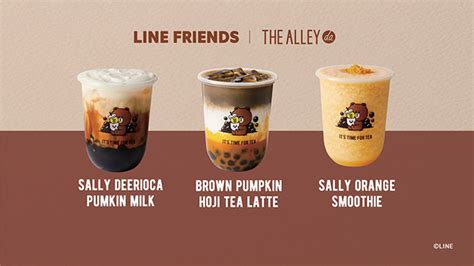 The Alley Bubble Tea Stand Collaborates With Line Friends For Adorable