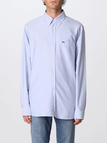 LACOSTE: shirt for man - Sky Blue | Lacoste shirt CH2979 online on GIGLIO.COM