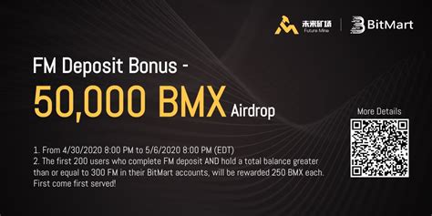 Bitmart Exchange On Twitter Future Mine Campaign Fm Deposit