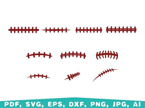 Football Laces Svg Bundle Football Laces Football Silhouette Etsy