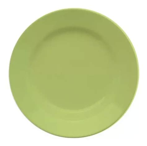 Plato Hondo Redondo Cer Mica Biona Colores Blanco Verde Amarillo Platos