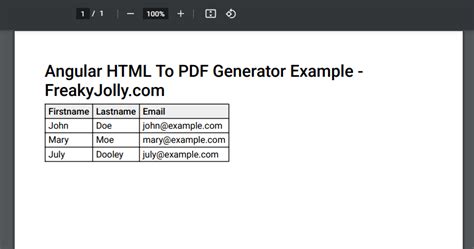 How To Export Pdf From Html In Angular