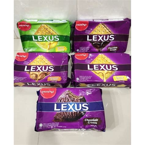 Jual Munchys Lexus Biskuit Sandwich Chocolate Cheese Cream 190 Gr