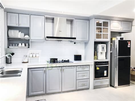 Kabinet Dapur 3g Warna Kelabu Claire Fisher