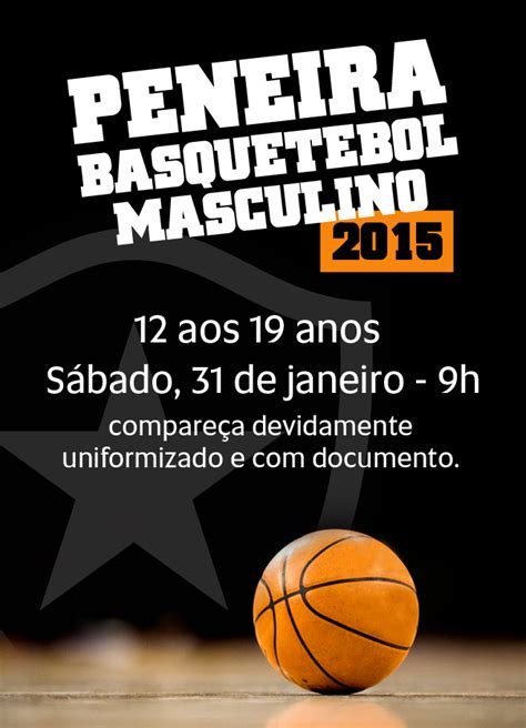 Peneira Do Basquete Masculino Botafogo De Futebol E Regatas