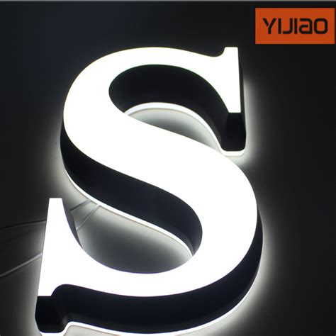 Customized 3D Acrylic Alphabet Letter With LED Light For Advertisement