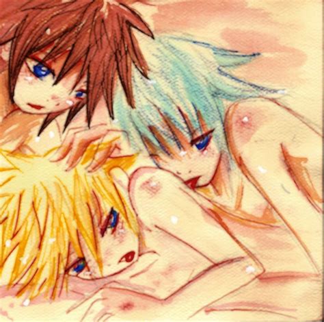 Rule 34 Kingdom Hearts Male Male Only Multiple Males Riku Roxas Sora Tagme Yaoi 1142607