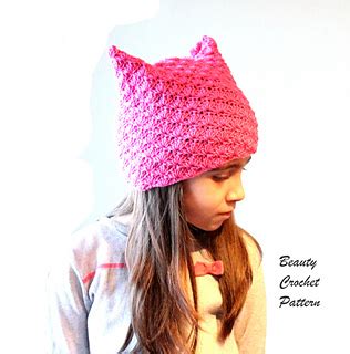 Ravelry Pussy Cat Hat Pattern By Beauty Crochet Pattern