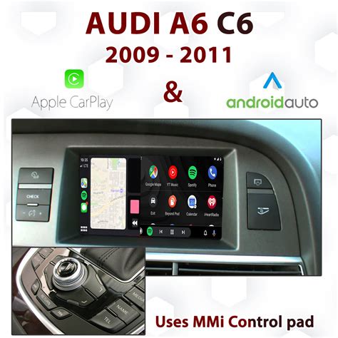 DIAL Android Auto Apple CarPlay For Audi A6 C6 3G MMi Uses MMi