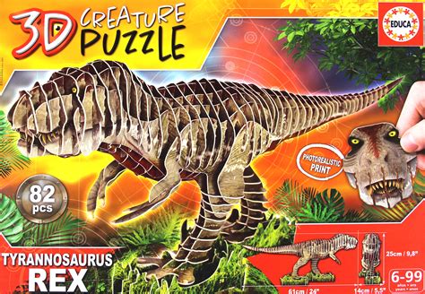 Puzzle D Dinozaury Tyranozaur Rex El Dystrybucja Educa