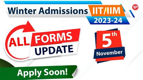 Forms Update Till Now Mtech Ms Direct Phd Phd Fpm Winter Admissions