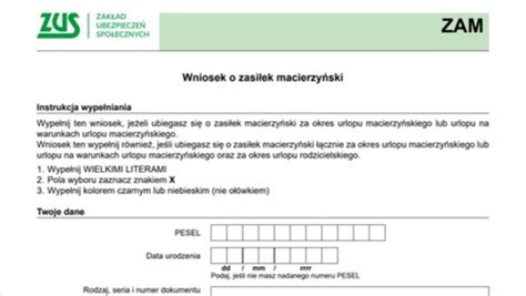 Cowzdrowiu Jak Z O Y Elektronicznie Wniosek O Zasi Ek Macierzy Ski