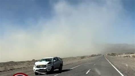 En Medio Del Viento Se Registr Un Fuerte Choque En La Ruta