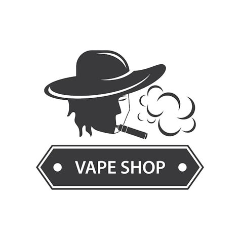 Logotipo De Vapor O Vape Vector Premium