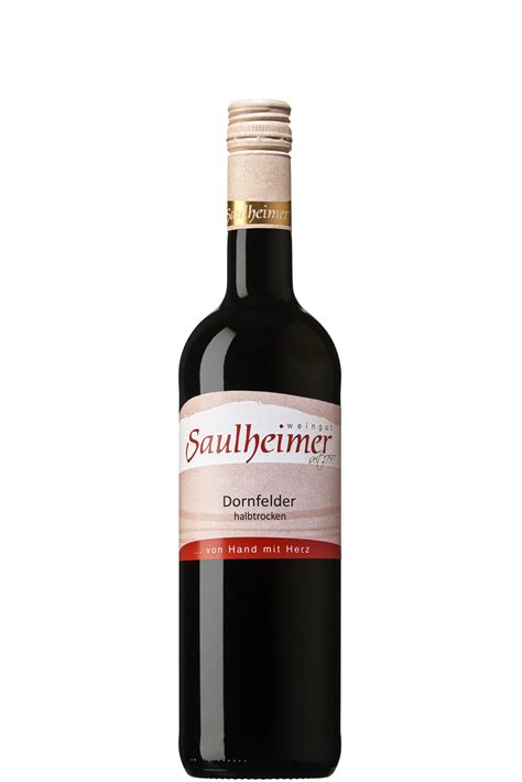 Dornfelder Rotwein Halbtrocken Weingut Saulheimer Zotzenheim