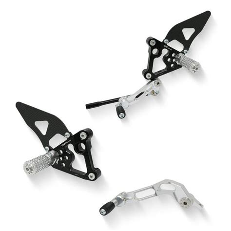 Adjustable Cnc Racing Rear Sets Silver Ducati 848 Evo Corse 2012 2013