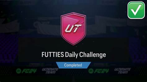 Eafc Futties Daily Challenge Sbc Solution Completed Futties Daily