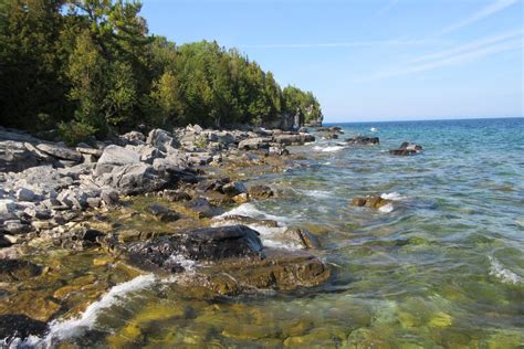 Bruce Trail Shoreline, Bruce Peninsula National Park, Ontario, Canada ...