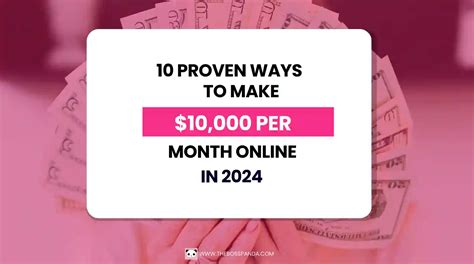 10 Proven Ways To Make 10 000 Per Month Online In 2024