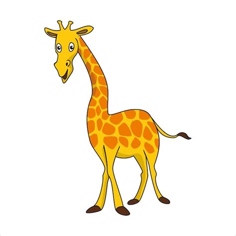 Premium Vector | Giraffe cartoon design. long neck animal icon ...