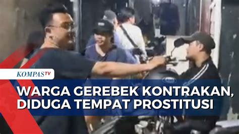 Warga Gerebek Rumah Kontrakan Yang Diduga Tempat Prostitusi 3 Orang