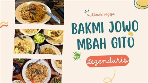 Bakmi Jowo Mbah Gito Bakmi Paling Legend Youtube