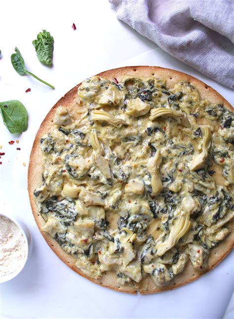 Vegan Spinach Artichoke Pizza This Savory Vegan